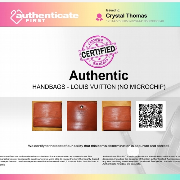 Louis Vuitton Epi Leather Double Snap Wallet in Congnac Color w/ COA - Picture 5 of 14